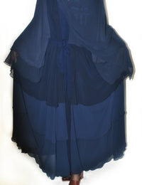 Navy Layered Abaya