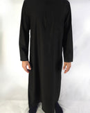 Simple Plain Black Saudi Thobe