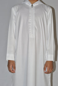 White Hooded Thobe