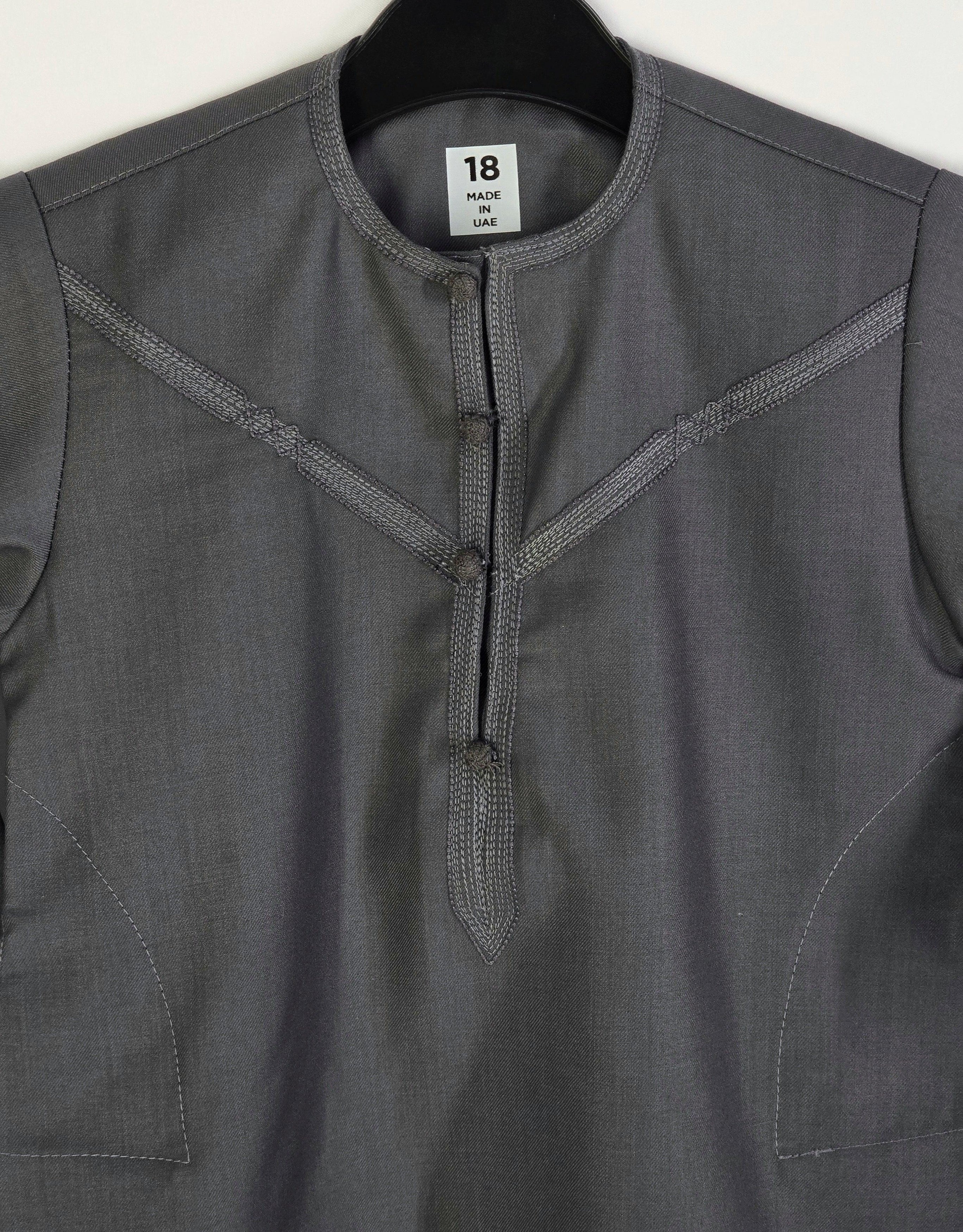 Kids Grey Omani Thobe