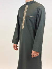 Dark Green Saudi Thobe