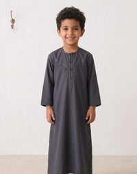 Kids Grey Omani Thobe