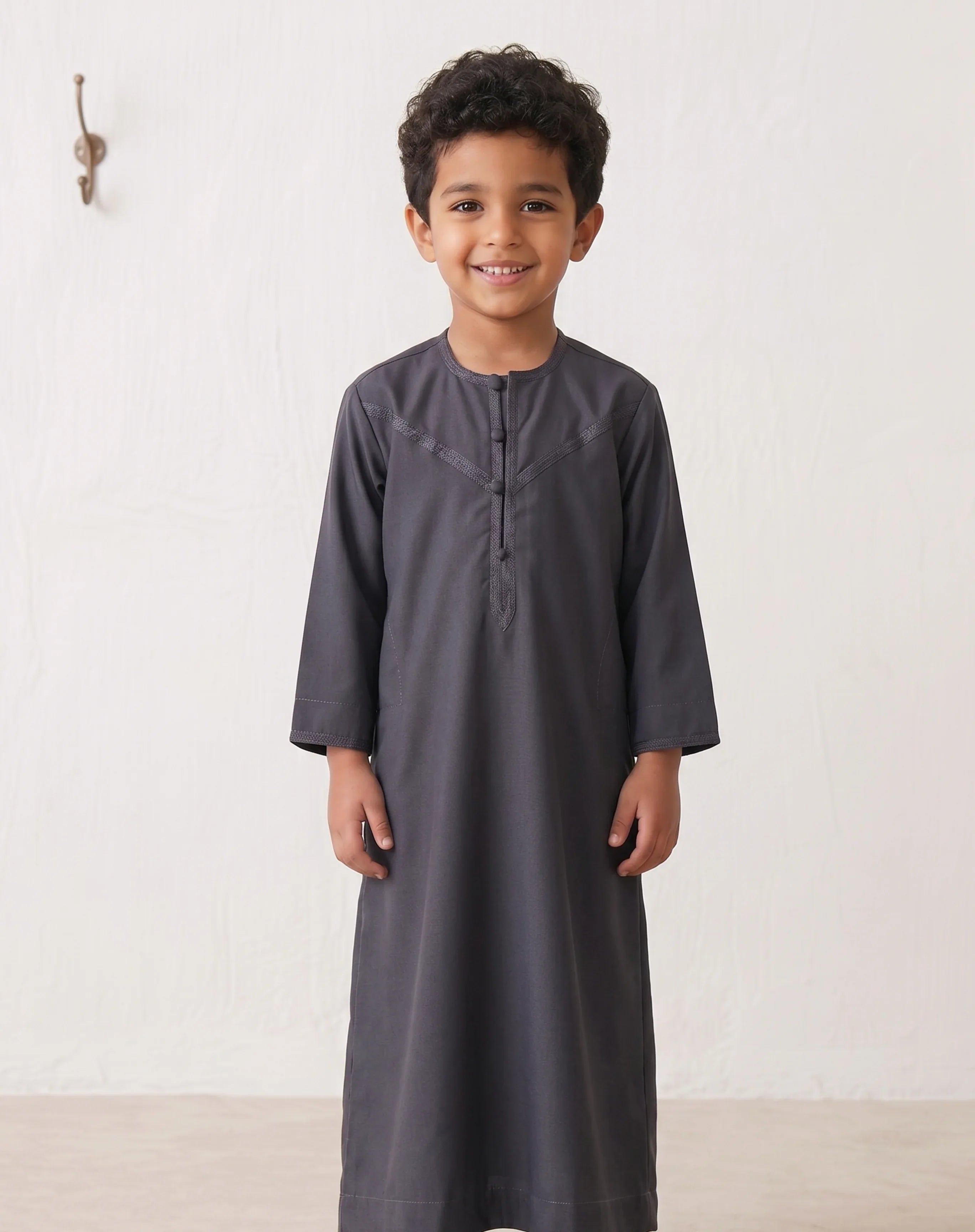 Kids Grey Omani Thobe