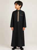 Black and Gold Saudi Thobe