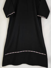 Simple Black abaya with gems