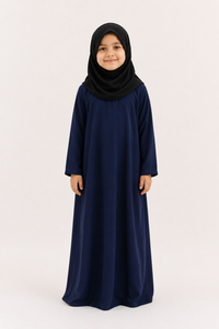 Navy Blue simple Abaya