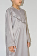Brown Embroidered Omani Thobe