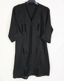Simple Black children's abaya