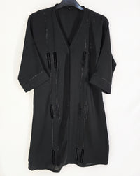 Simple Black children's abaya