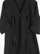 Simple Black children's abaya