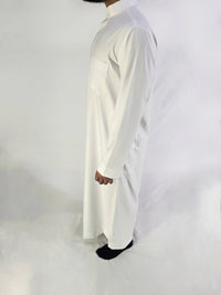 Simple Plain White Saudi Thobe