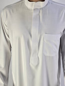 Simple Plain White Saudi Thobe