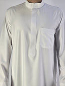 Simple Plain White Saudi Thobe