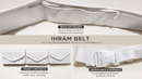 Adjustable men’s Ihram belt with zip pockets for Hajj and Umrah