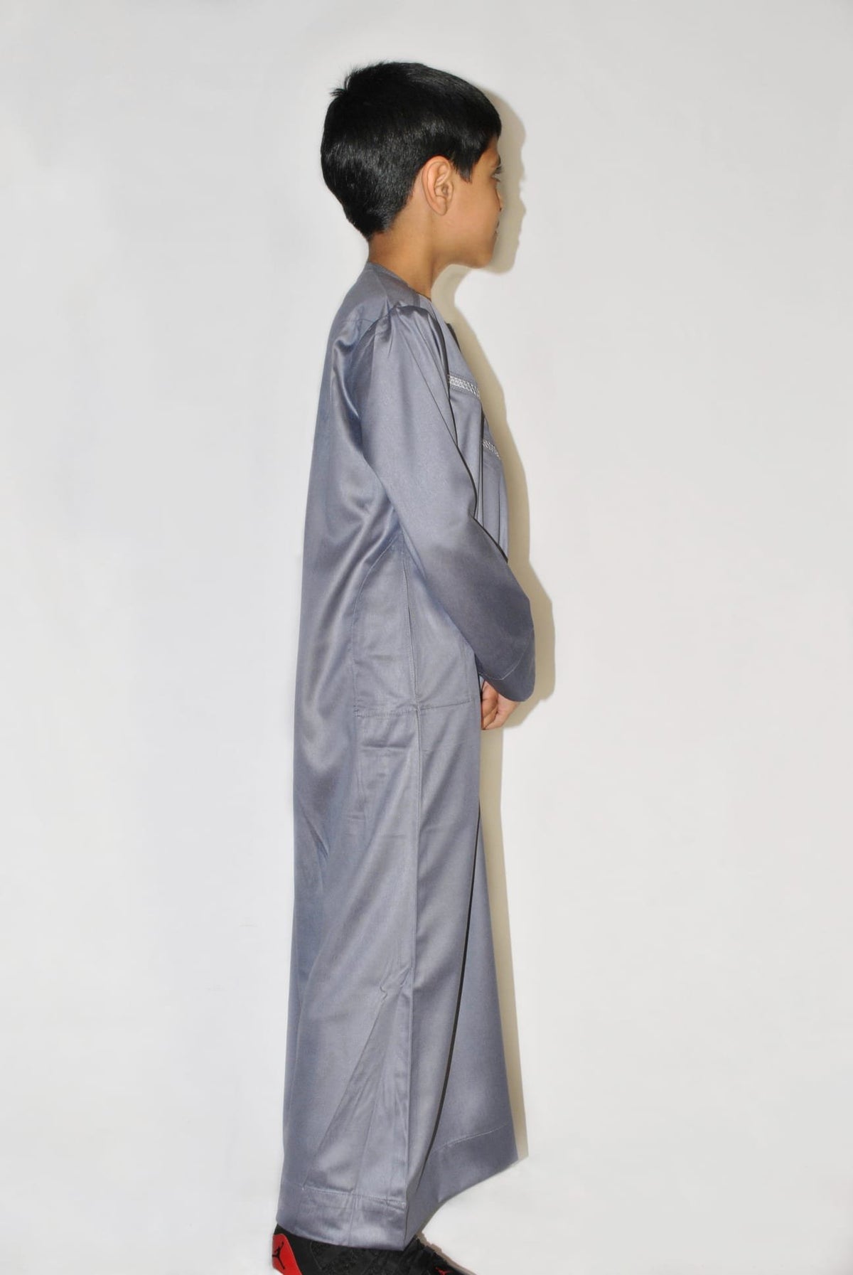 Boys’ Grey Omani Thobe