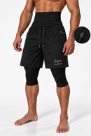 Men’s modest Awrah gym and training shorts with zip pockets