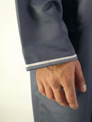 Navy Blue Thobe with piping