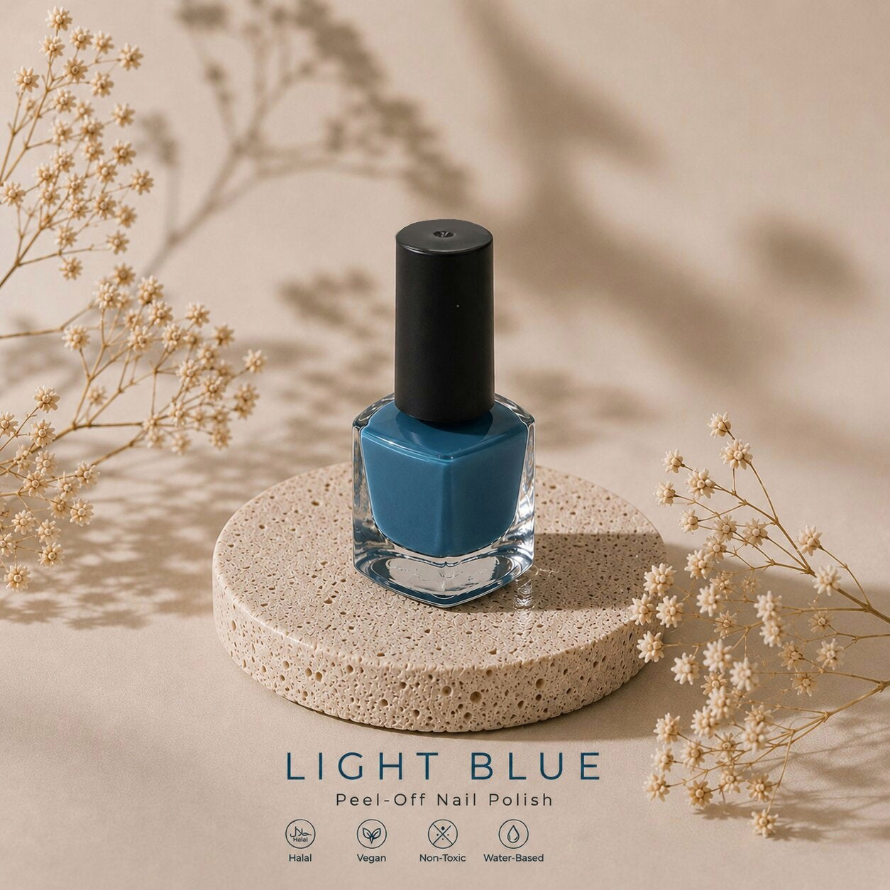 Light Blue Peel-Off Nail Polish