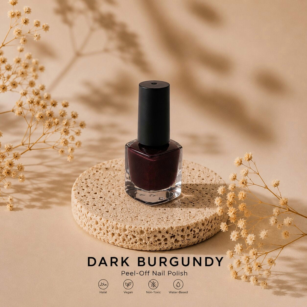 Dark Burgundy Peel-Off Nail Polish
