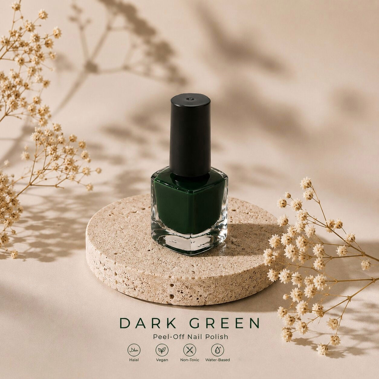 Dark Green Peel-Off Nail Polish