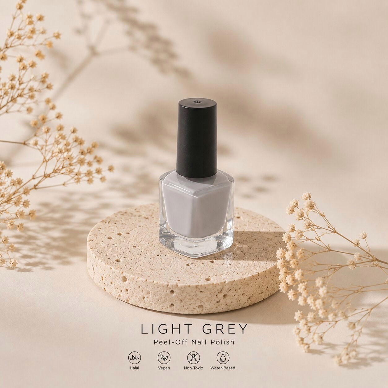 Light Grey Peel-Off Nail Polish