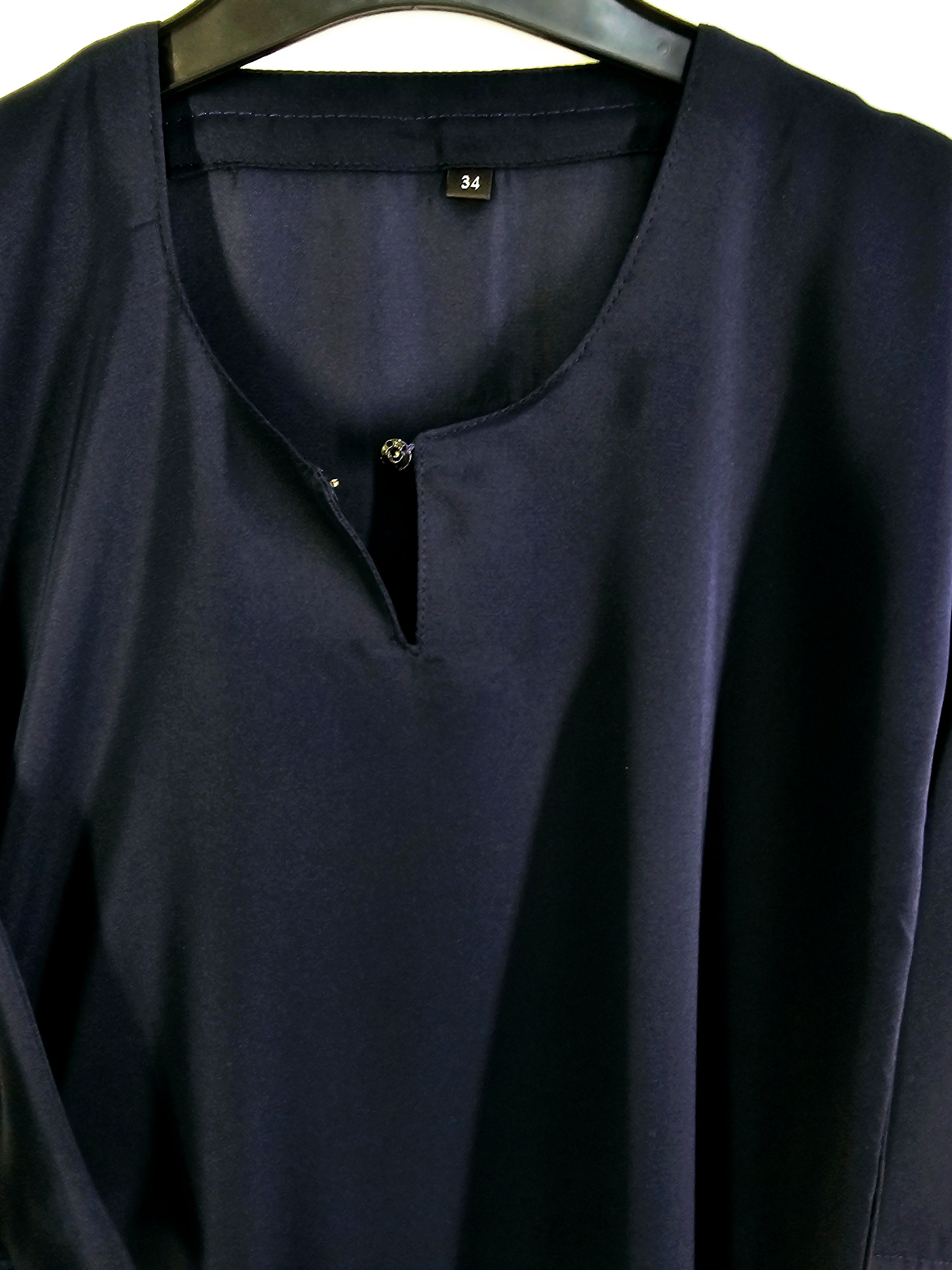 Navy Blue simple Abaya