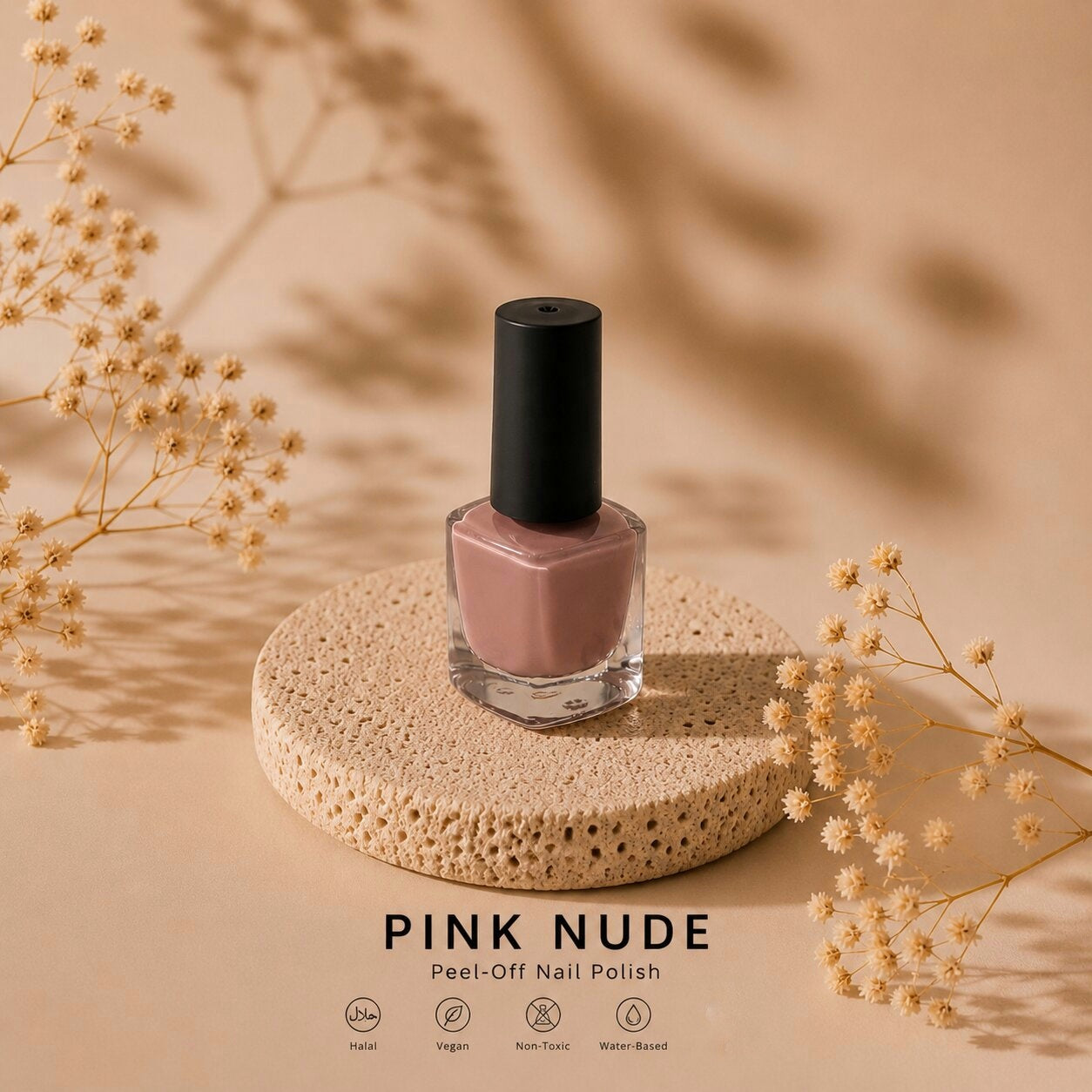 Pink-Nude-Tan Peel-Off Nail Polish